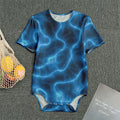 Blue Plasma Print Men's Bodysuit