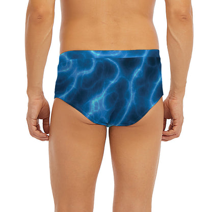 Blue Plasma Print Men's Briefs