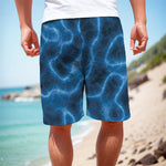 Blue Plasma Print Men's Cargo Shorts
