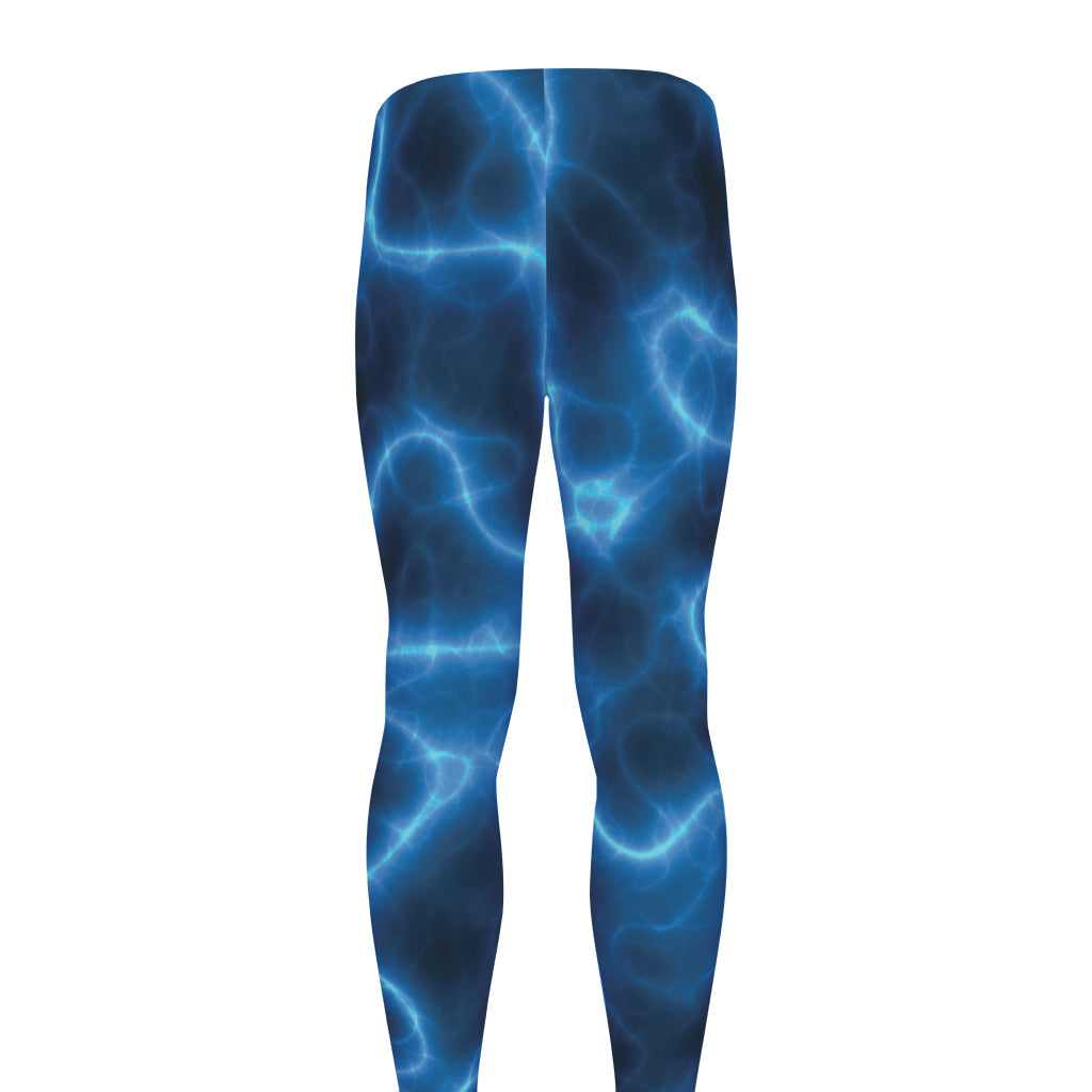 Blue Plasma Print Men's leggings