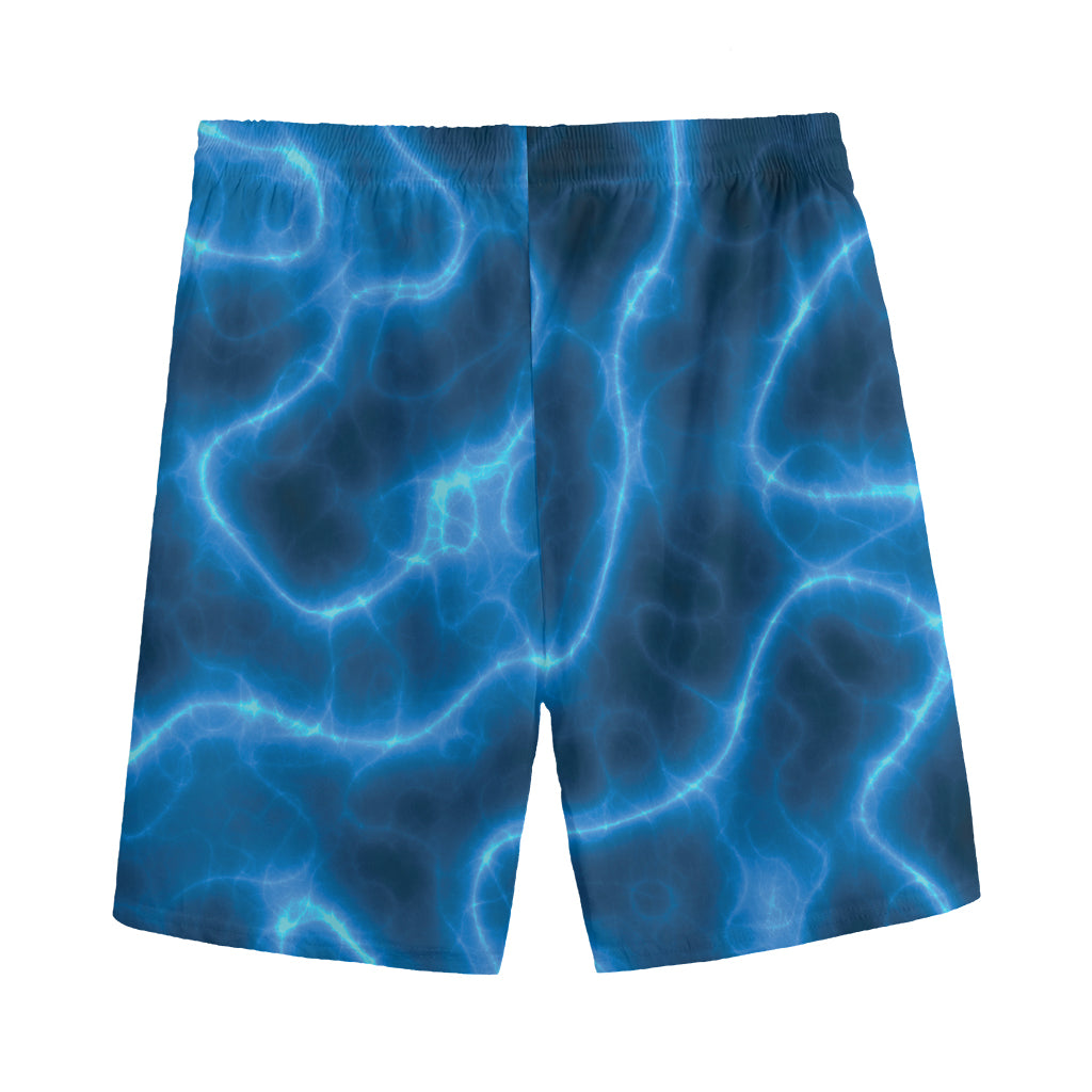 Blue Plasma Print Men's Sports Shorts