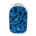 Blue Plasma Print Mesh Laundry Hamper