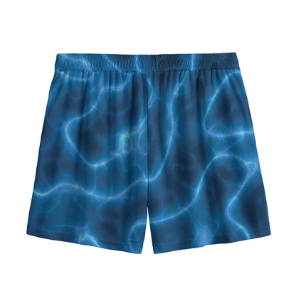 Blue Plasma Print Mesh Shorts
