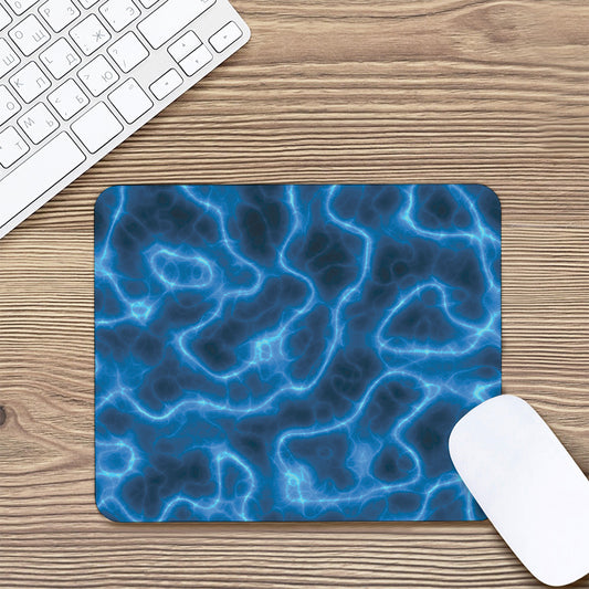 Blue Plasma Print Mouse Pad