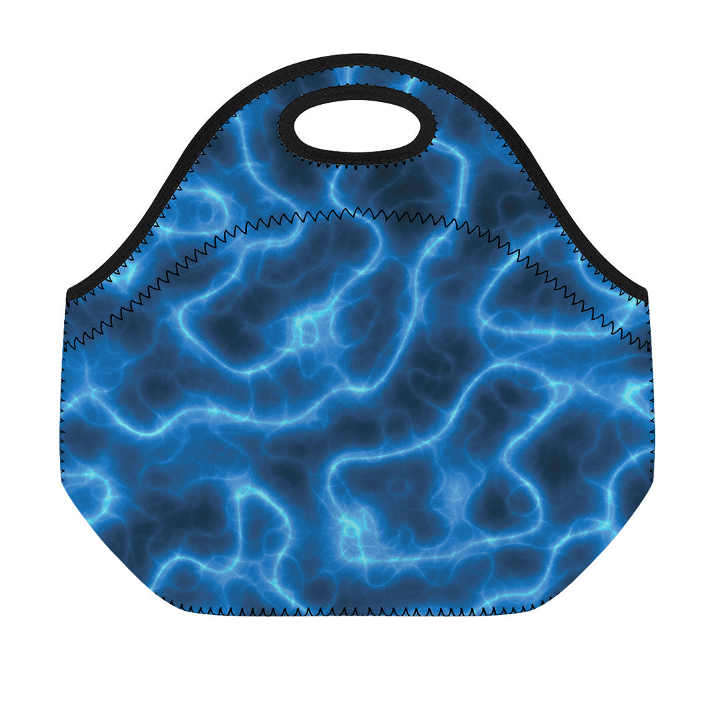 Blue Plasma Print Neoprene Lunch Bag