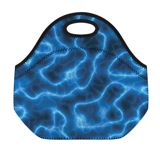Blue Plasma Print Neoprene Lunch Bag