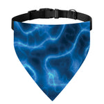Blue Plasma Print Over The Collar Dog Bandana
