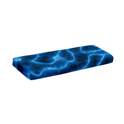 Blue Plasma Print Piano Keyboard Cover