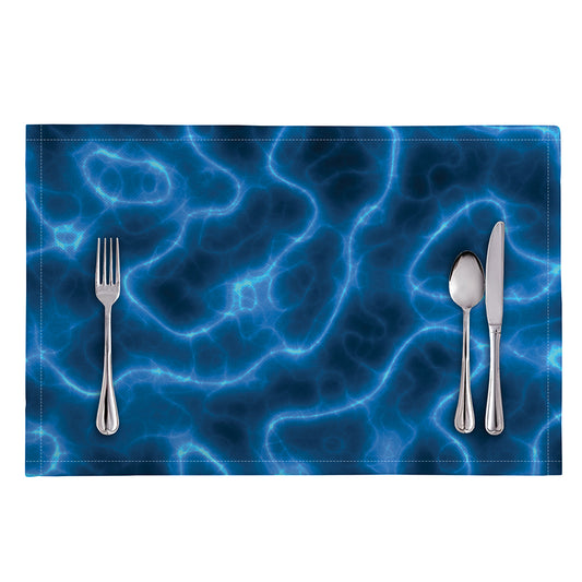 Blue Plasma Print Placemat