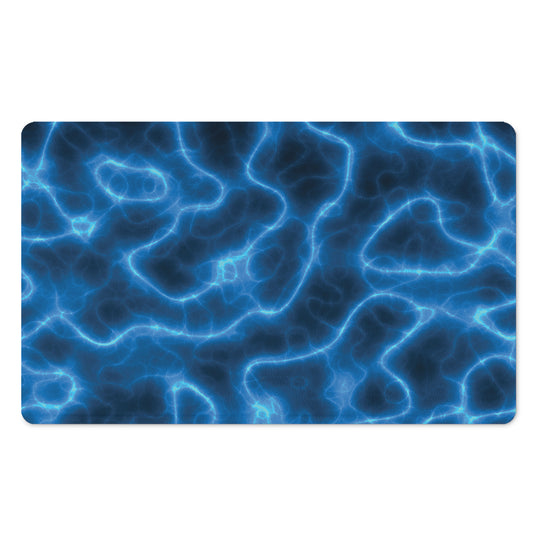 Blue Plasma Print Polyester Doormat
