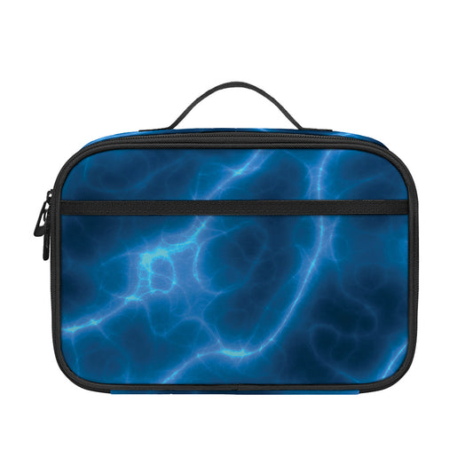 Blue Plasma Print Portable Lunch Bag