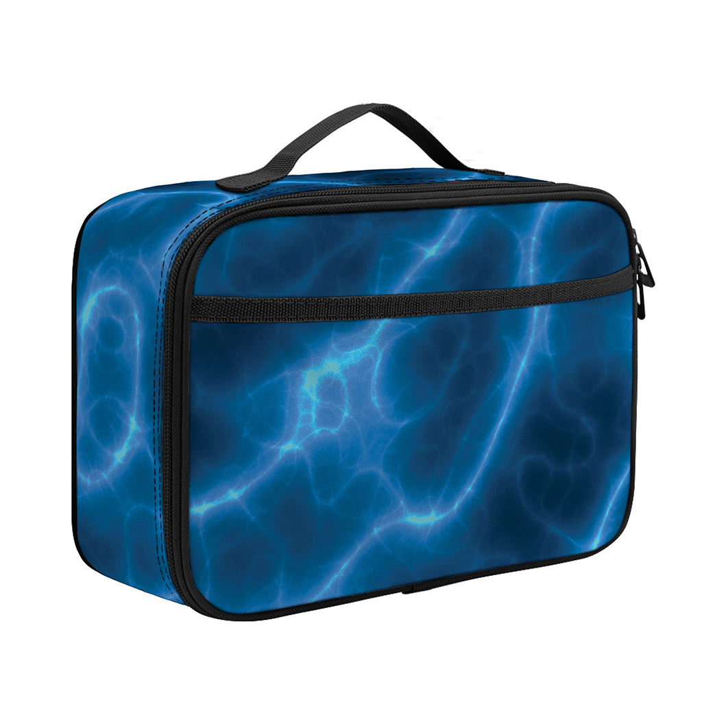 Blue Plasma Print Portable Lunch Bag