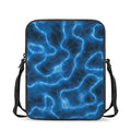 Blue Plasma Print Rectangular Crossbody Bag