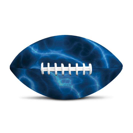 Blue Plasma Print Rugby Ball