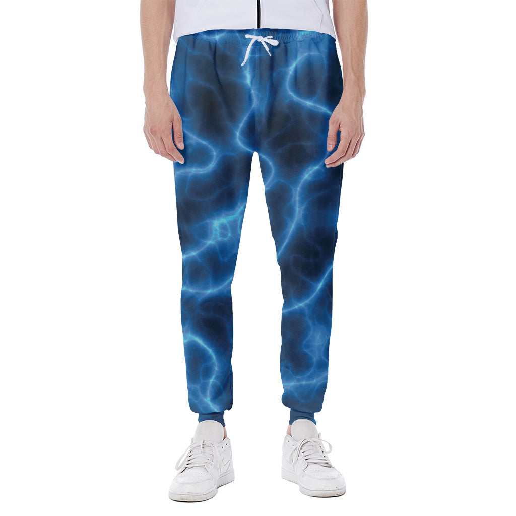Blue Plasma Print Scuba Joggers