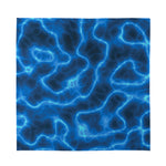 Blue Plasma Print Silk Bandana