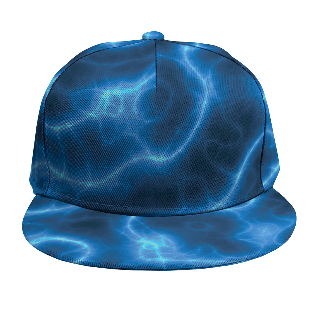 Blue Plasma Print Snapback Cap