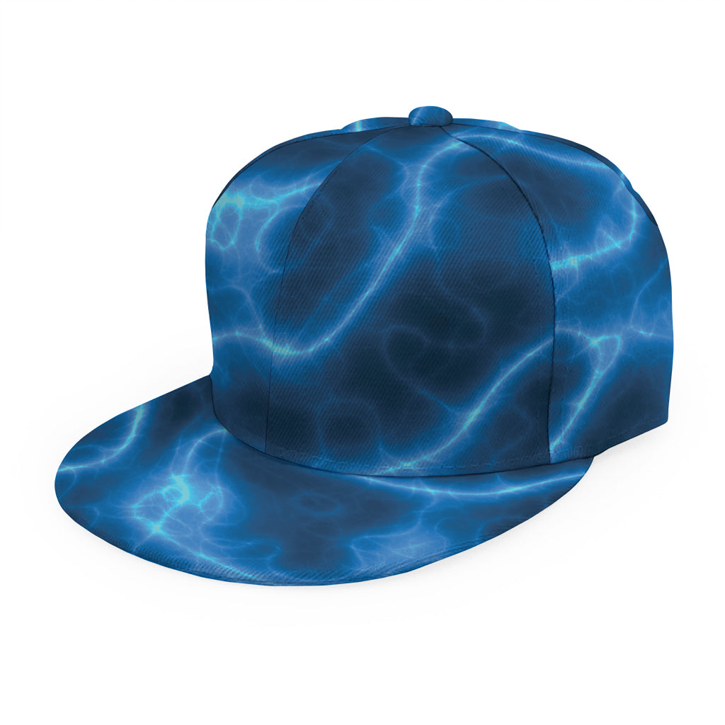 Blue Plasma Print Snapback Cap