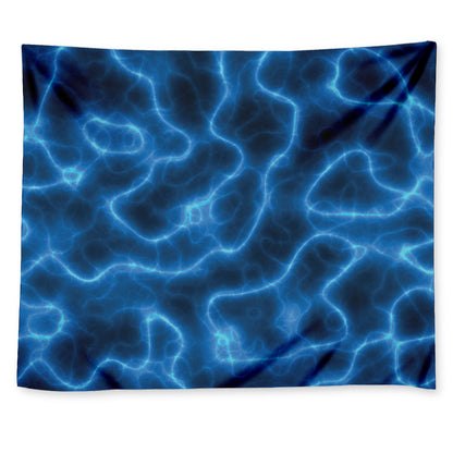 Blue Plasma Print Tapestry