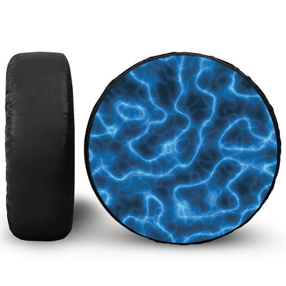 Blue Plasma Print Tire Cover