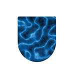 Blue Plasma Print Toilet Lid Cover