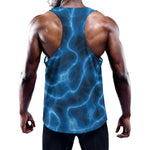 Blue Plasma Print Training Tank Top