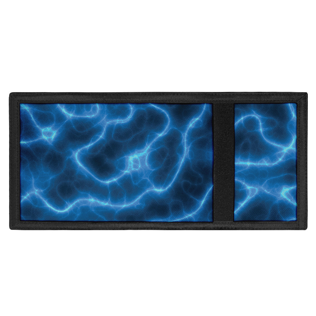 Blue Plasma Print Trifold Wallet