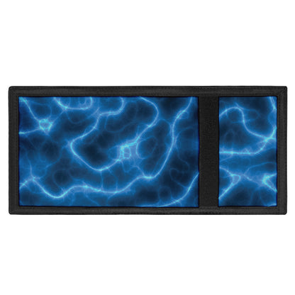 Blue Plasma Print Trifold Wallet