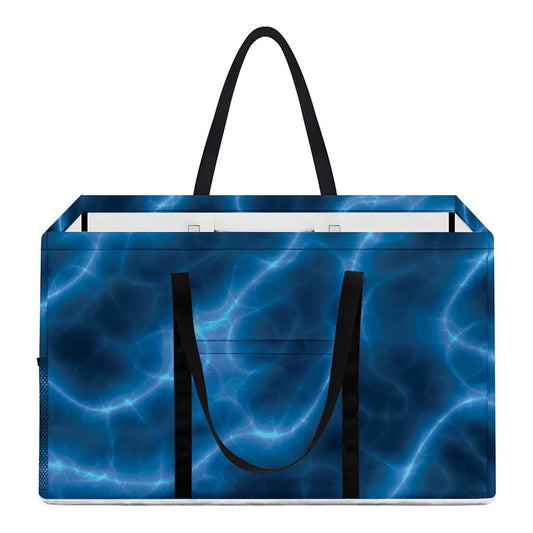 Blue Plasma Print Utility Tote Bag