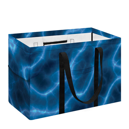 Blue Plasma Print Utility Tote Bag