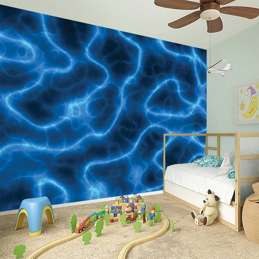 Blue Plasma Print Wall Sticker