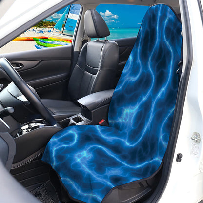 Blue Plasma Print Waterproof Car Seat Cover