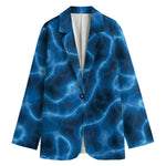 Blue Plasma Print Women's Blazer