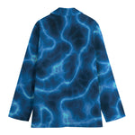 Blue Plasma Print Women's Blazer