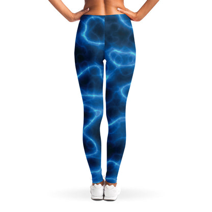 Blue Plasma Print Women's Leggings