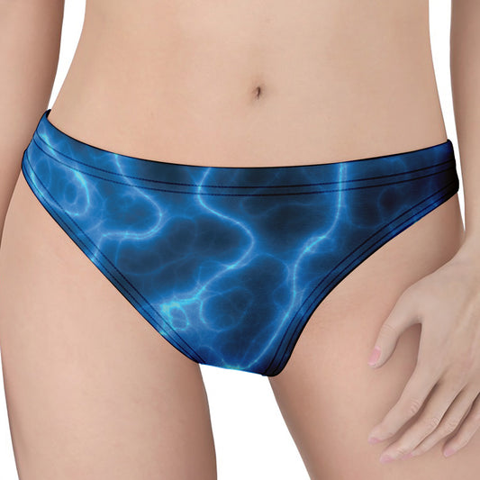Blue Plasma Print Women's Thong