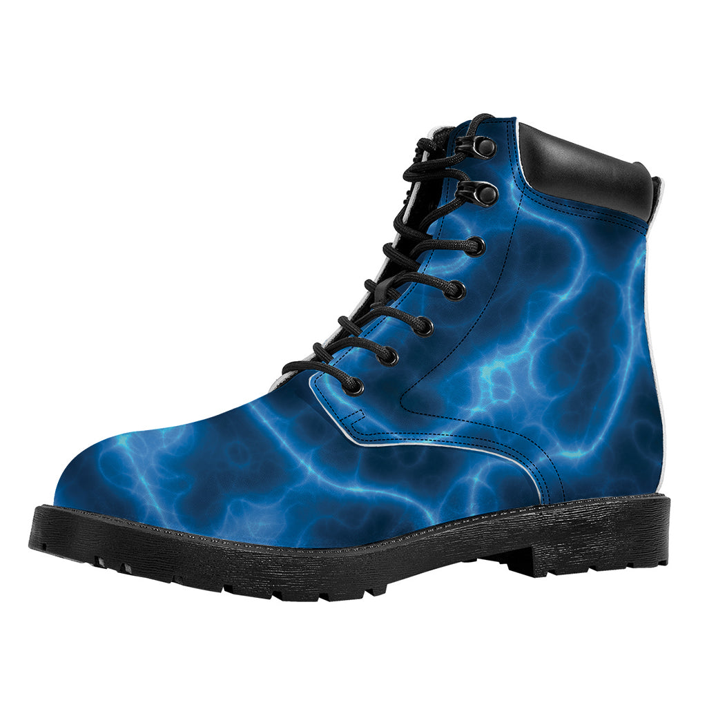 Blue Plasma Print Work Boots
