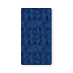 Blue Polygonal Geometric Print Baby Crib Sheet