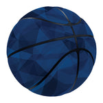 Blue Polygonal Geometric Print Basketball
