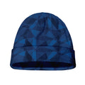 Blue Polygonal Geometric Print Beanie