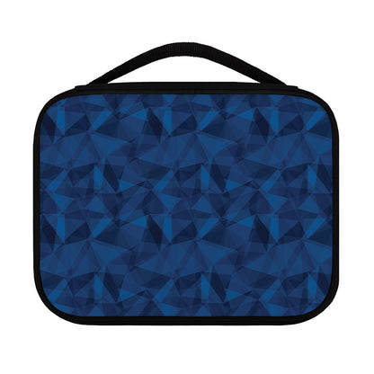 Blue Polygonal Geometric Print Classic Bible Case