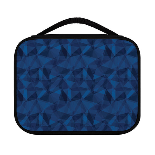 Blue Polygonal Geometric Print Classic Bible Case