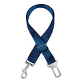 Blue Polygonal Geometric Print Dog Seat Belt