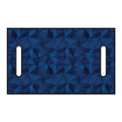 Blue Polygonal Geometric Print Golf Cart Seat Cover