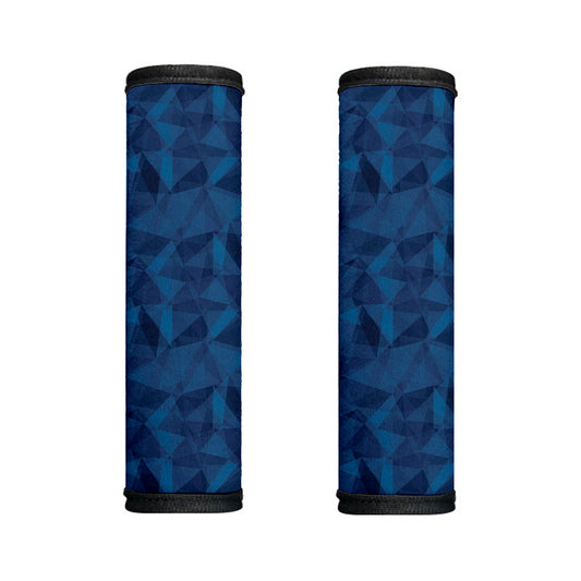 Blue Polygonal Geometric Print Handle Covers
