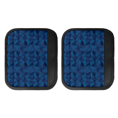 Blue Polygonal Geometric Print Handle Covers