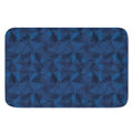Blue Polygonal Geometric Print Indoor Door Mat