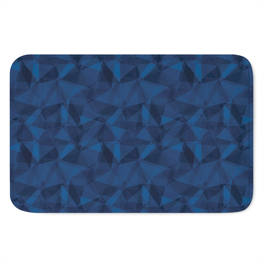 Blue Polygonal Geometric Print Indoor Door Mat
