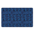 Blue Polygonal Geometric Print Polyester Doormat