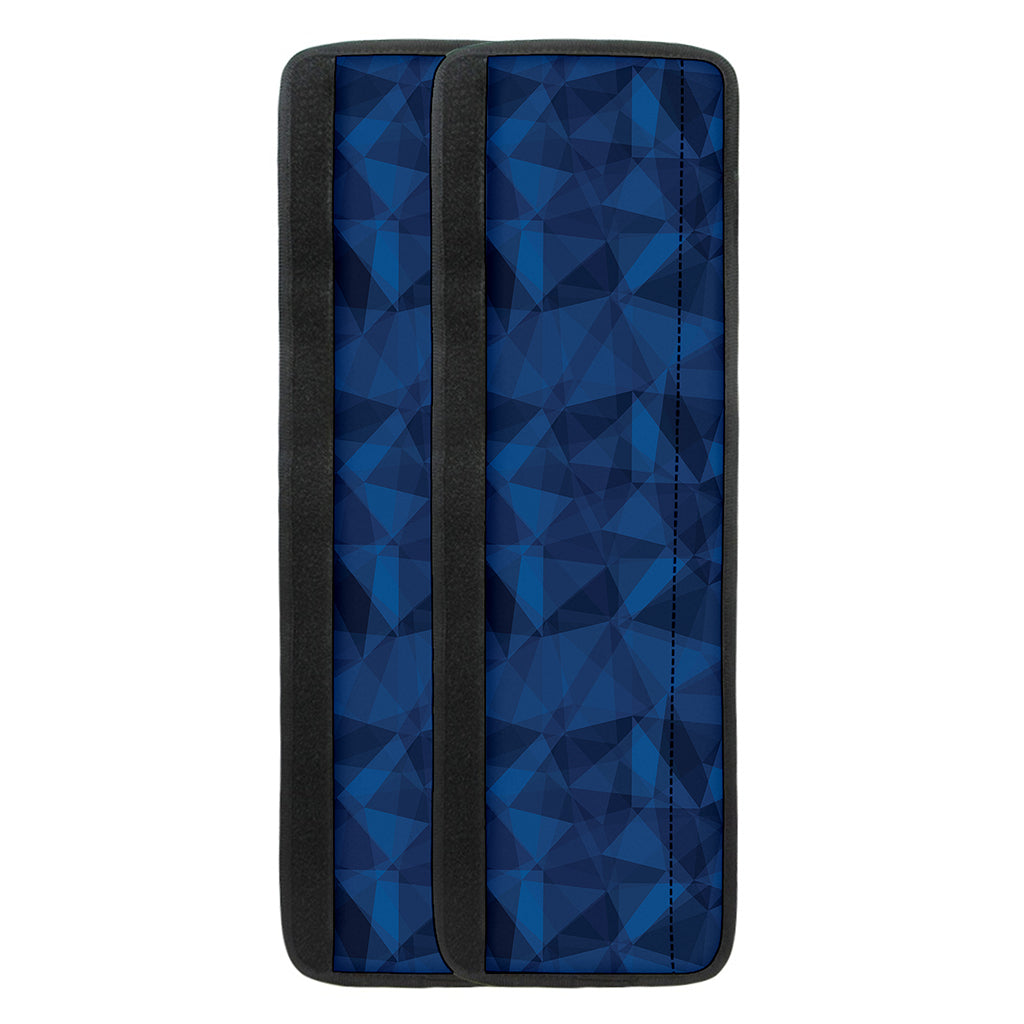Blue Polygonal Geometric Print Refrigerator Handle Covers